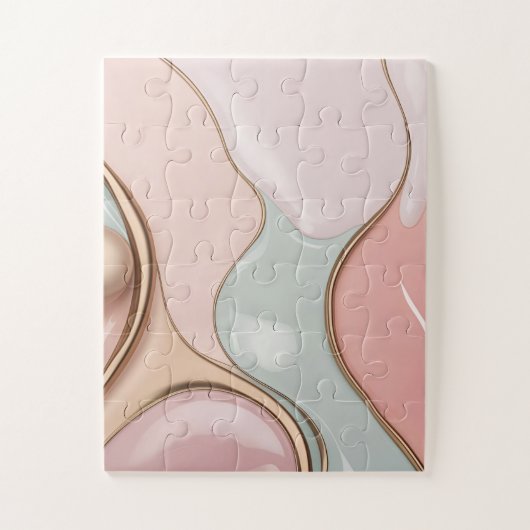 Puzzle in stilvollem abstraktem Grafikdesign (Vertikal)