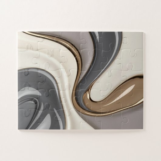 Puzzle in stilvoller abstrakter Grafik (Horizontal)