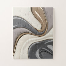 Puzzle in stilvoller abstrakter Grafik