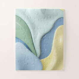Puzzle in stylish abstract graphic