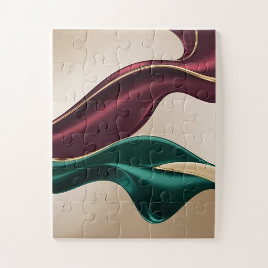 Puzzle in stylish abstract graphic (Vertikal)