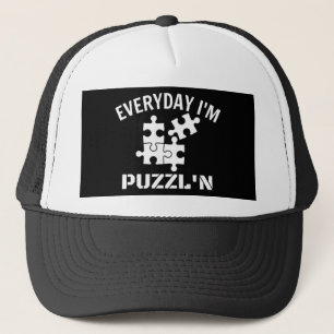 Puzzle Jeden Tag bin ich Puzzl'n Truckerkappe