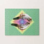 Puzzle - Katze und Regenbogen Diamant (Horizontal)