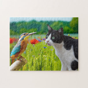Puzzle-Katze & Vogel Puzzle