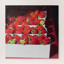 Puzzle - Körbe von Erdbeeren