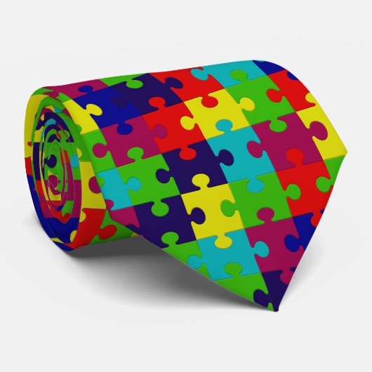 Puzzle Krawatte (Gerollt)