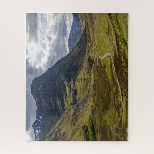 Puzzle Landschaft Schottlands - Glencoe Valley 2 (Vertikal)