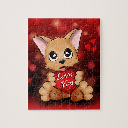 Puzzle Le chiot t'aime (Vertikal)