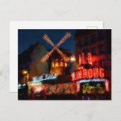 Puzzle-Leinwand in Paris Postkarte (Vorne/Hinten)