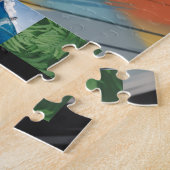 Puzzle León Mark 2, auf seinem Skateboard. (Seite)