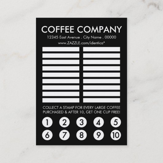 Puzzle-Lochkarte Treuekarte (Rückseite)