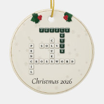 Puzzle Lover Crossword Letter Tiles Year