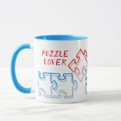 Puzzle Lover Personalisiert Puzzle Tasse (Links)