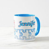 Puzzle Lover Personalisiert Puzzle Tasse (VorderseiteRechts)