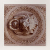 Puzzle - Löwenkopf-Türknopf (Horizontal)