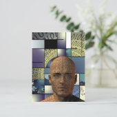 Puzzle Man Postkarte (Stehend Vorderseite)