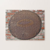 Puzzle - Manhole Cover auf Brick (Horizontal)