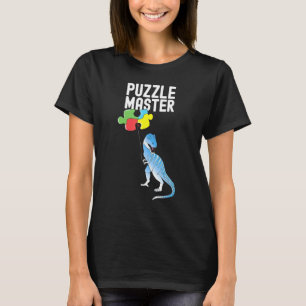 Puzzle Master Dinosaur Jigsaw Liebe Männer Frauen  T-Shirt