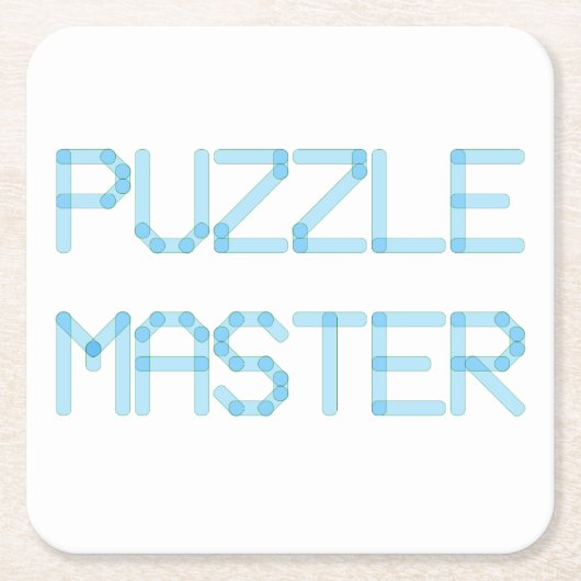 PUZZLE MASTER RECHTECKIGER PAPPUNTERSETZER (Vorderseite)