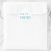 PUZZLE MASTER RUNDER AUFKLEBER (Tasche)