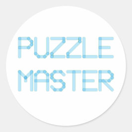 PUZZLE MASTER RUNDER AUFKLEBER