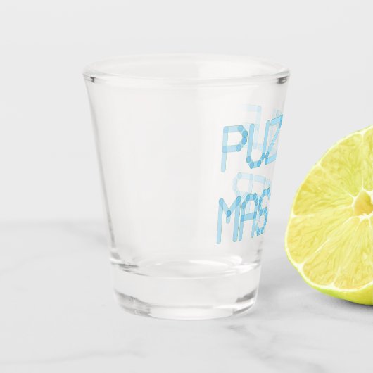 PUZZLE MASTER SCHNAPSGLAS (Links)