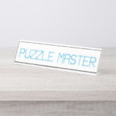 PUZZLE MASTER SCHREIBTISCHNAMENSPLAKETTE (Vorderseite )