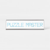 PUZZLE MASTER SCHREIBTISCHNAMENSPLAKETTE (Vorderseite )