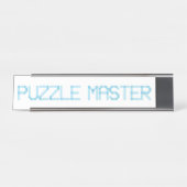PUZZLE MASTER SCHREIBTISCHNAMENSPLAKETTE (Vorderseite )