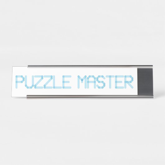 PUZZLE MASTER SCHREIBTISCHNAMENSPLAKETTE (Vorderseite )