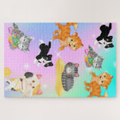 Puzzle mit 3 Kätzchen 1014 Stück (Horizontal)