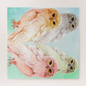 Puzzle mit 4 Eulen (Horizontal)