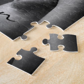 Puzzle mit abstraktem grauem Paar (Seite)