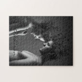Puzzle mit abstraktem grauem Paar (Horizontal)