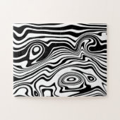 Puzzle mit abstrakten Wellen - Farben nach Maß (Horizontal)