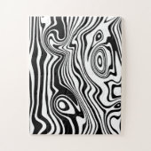 Puzzle mit abstrakten Wellen - Farben nach Maß (Vertikal)