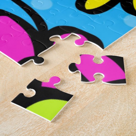 Puzzle mit abstrakter Blume (Seite)