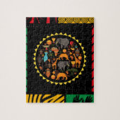 Puzzle mit afrikanischem Thema (Vertikal)