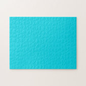 Puzzle mit Aquamarin blauem Neon-Hintergrund (Horizontal)
