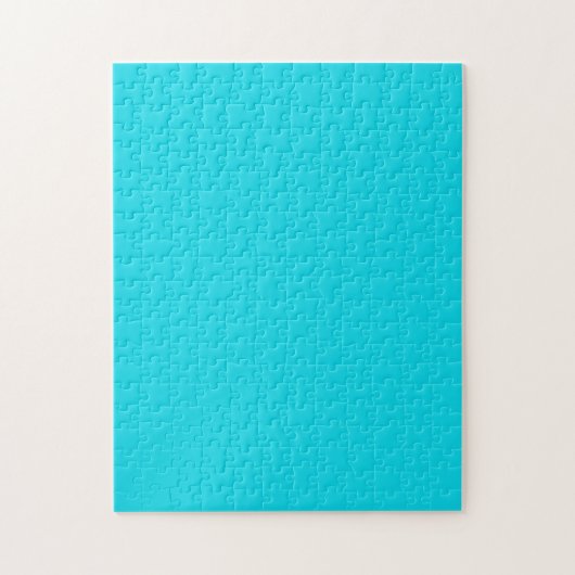 Puzzle mit Aquamarin blauem Neon-Hintergrund (Vertikal)