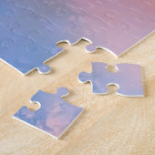 Puzzle mit Big Black Common Raven bei Sonnenunterg (Seite)