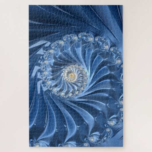 Puzzle mit blauen Diamanten (Vertikal)