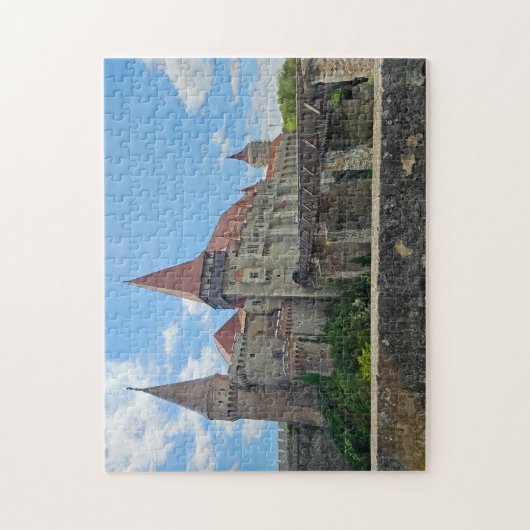 Puzzle mit Blick auf die rumänische Burg (Vertikal)