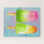 Puzzle mit bunten Eisblockeis-Pop (Horizontal)