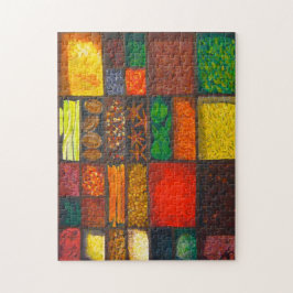 Puzzle mit bunten Gewürzen