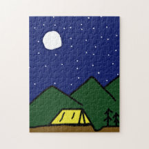 Puzzle mit Camping
