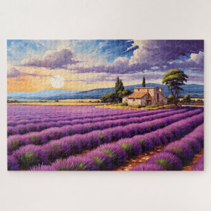 Puzzle mit charmantem Lavendel Provence Frankreich