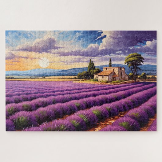 Puzzle mit charmantem Lavendel Provence Frankreich (Horizontal)