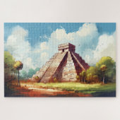 Puzzle mit Chichen Itza, Mexiko. (Horizontal)