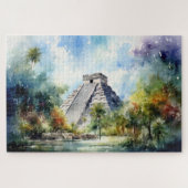Puzzle mit Chichen Itza, Mexiko. (Horizontal)